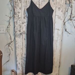 Quince Black Maxi Dress